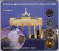 verschiedene Kursmünzen Fußball-WM 2006 Deutschland -