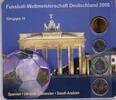 verschiedene Kursmünzen Fußball-WM 2006 Deutschland -
