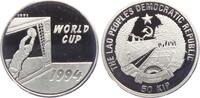 Laos 50 Kip Fußball Weltmeisterschaft 1994 in USA - Television - Torwart hält den Ball -