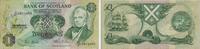 Schottland 1 Pound Banknote - Schottland - 1984 - 1 Pound - Segelschiff - Distel - Blume -