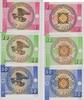 Kirgisien - Kirgisistan 1 - 10 - 50 Som Banknote - Kirgisien - 1, 10, 50 Som (3 Werte) - 1993 - Adler - Vogel -