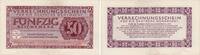 Deutsche Wehrmachtsausgaben 50 Reichsmark Banknote - Wehrmachtsausgabe - Verrechnungsschein - 50 Reichsmark - 1944 -