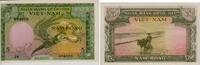 Vietnam Süd 5 Dong Banknote - Vietnam Süd - 1955 - 5 Dong - Paradiesvogel - Bauer auf Reisfeld -