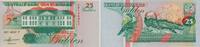 Surinam 25 Gulden Banknote - Surinam - 25 Gulden - 1991 - Gebäude - Vogel - Tucan - Schwimmer -
