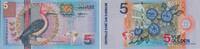 Surinam 5 Gulden Banknote - Surinam - 5 Gulden - 2000 - Vogel - Rothalsspecht - Königs-Granadilla -