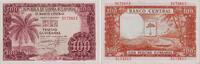 Äquatorial Guinea 100 Pesetas Banknote - Äquatorial Guinea - 1969 - 100 Pesetas - Palmen - Bananen - Boot -