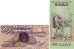 Seychellen 25 Rupees / Rupien Banknote - Seychellen - 1983 - 25 Rupees / Rupien - Vogel - Pflücker - Kokosnuss -