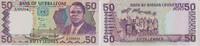 Sierra Leone 50 Leones Banknote - Sierra Leone - 1989 - 50 Leones - Stadion - Musikinstrumente - Tanz -