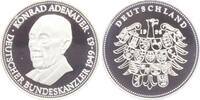 Deutschland - BRD Silbermedaille Bundeskanzler Konrad Adenauer - mit Echtheitszertifikat -