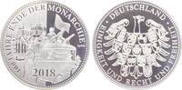 Deutschland - BRD Silbermedaille 100 Jahre Ende der Monarchie in Deutschland -