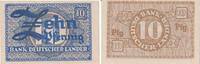 Bank Deutscher Länder 10 Pfennig Banknote - Bank Deutscher Länder - 10 Pfennig - ohne Datum -