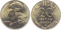 Frankreich 20 Centimes Kopf der Liberte -