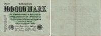 Inflation 100000 Mark Banknote - 100000 Mark - 1923 - Hakensterne - Serie OH 48 -