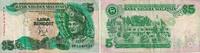 Malaysia 5 Ringgit Banknote - Malaysia - 5 ringgit - Istana Negara - Palast - Blumen -