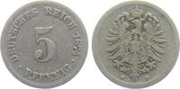 Kaiserreich 5 Pfennig 5 Pfennig - kleiner Adler -