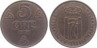 Norwegen 5 Öre Haakon VII. von Norwegen (1905-1957) -