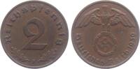 Drittes Reich 2 Reichspfennig 1939 F 2 Reichspfennig - mit Hakenkreuz vz 33.05 元 含税 ＋  49.78 元 运费