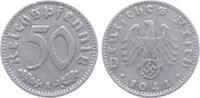 Drittes Reich 50 Reichspfennig 50 Reichspfennig - mit Hakenkreuz -