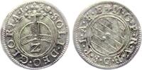 Bayern 2 Kreuzer - 1/2 Batzen Kurfüst Maximilian I. (1598-1651) -