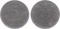 Ersatzmünzen des 1. Weltkrieges 5 Pfennig 5 Pfennig - Kordelkreis -