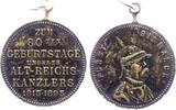 Kaiserreich Medaille 80. Geburtstag von Reichskanzler Bismarck -