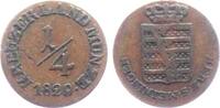 Sachsen - Meiningen 1/4 Kreuzer Bernhard Erich Freund (1803-1866) -