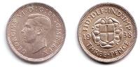 Großbritannien / England 3 Pence Kursmünze - König Georg VI. -