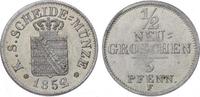 Sachsen-Albertinische Linie 1/2 Neugroschen Friedrich August II. 1836-1854. -