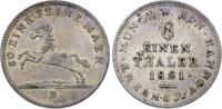 Braunschweig-Calenberg-Hannover 1/6 Taler Georg IV. 1820-1830. -