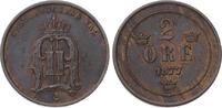 Schweden 2 Öre 1 Oskar II. 1872-1907. -