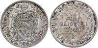 Italien-Kirchenstaat / Vatikan 10 Baiocchi Pio IX. 1846-1878. -
