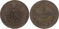 Italien-Kirchenstaat / Vatikan 5 Baiocchi Pio IX. 1846-1878. -