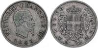 Italien-Königreich 50 Centesimi Vittorio Emanuele II. 1861-1878. -