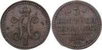 Russland 3 Kopeken Nikolaus I. 1825-1855. -