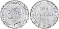Sachsen-Coburg-Gotha 1/6 Taler Ernst II. 1844-1893. -