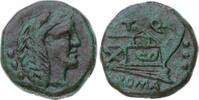 Republik AE-Quadrans T. Quinctius Flaminius 126 v. Chr.. -