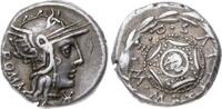 Republik Denar M. Caecilius Q.f. Q.n. Metellus 127 v. Chr.. -