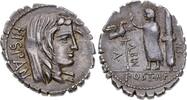 Republik AR-Denar (Serratus) A. Postumius Albinus 81 v. Chr.. -