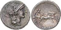 Republik AR-Denar 110/ C. Claudius Pulcher 110-109 v. Chr.. -