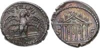 Republik Denar Petillius Capitolinus 43 v. Chr.. -