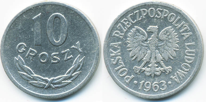 10 groszy 1963 polen 