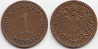 Kaiserreich 1 Pfennig großer Adler - Kupfer -