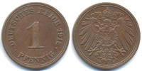 Kaiserreich 1 Pfennig 1912 E großer Adler - Kupfer gutes sehr schön+ 15.07 元 含增值税 ＋  -8.37 元 运费