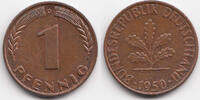 BRD 1 Pfennig Stahl/kupferplattiert -