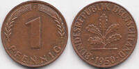 BRD 1 Pfennig Stahl/kupferplattiert -