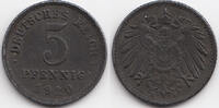 Ersatzmünze 1.WK 5 Pfennig 1920 E Eisen vorzüglich 29.19 元 含增值税 ＋  -8.34 元 运费
