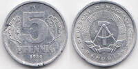 DDR 5 Pfennig Aluminium - Schrötlingsfehler -