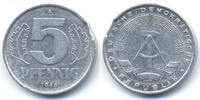 DDR 5 Pfennig Aluminium – Zainende -