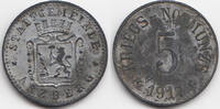 Bayern 5 Pfennig Arzberg - Zink 1917 (Funck 22.1f) Notmünze -