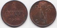 Finnland - Finland 1 Penni Nikolaus II. von Russland 1894-1917 -